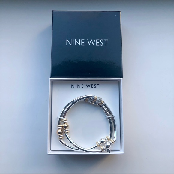 NINE WEST Pair of Two Elastic Bracelets. New in box. - Picture 1 of 7